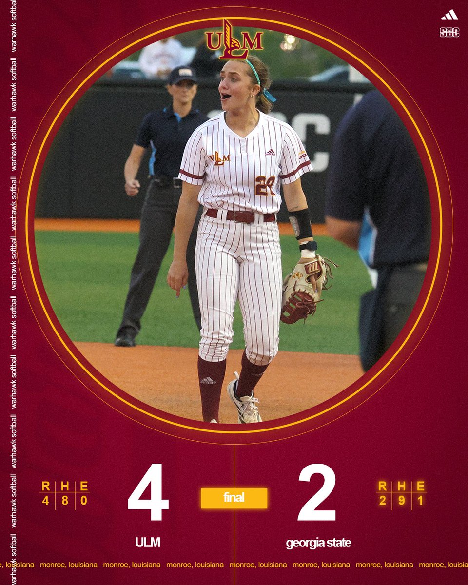 ULM_Softball's tweet image. 7️⃣ in a row!

#SHIP | #TakeFlight