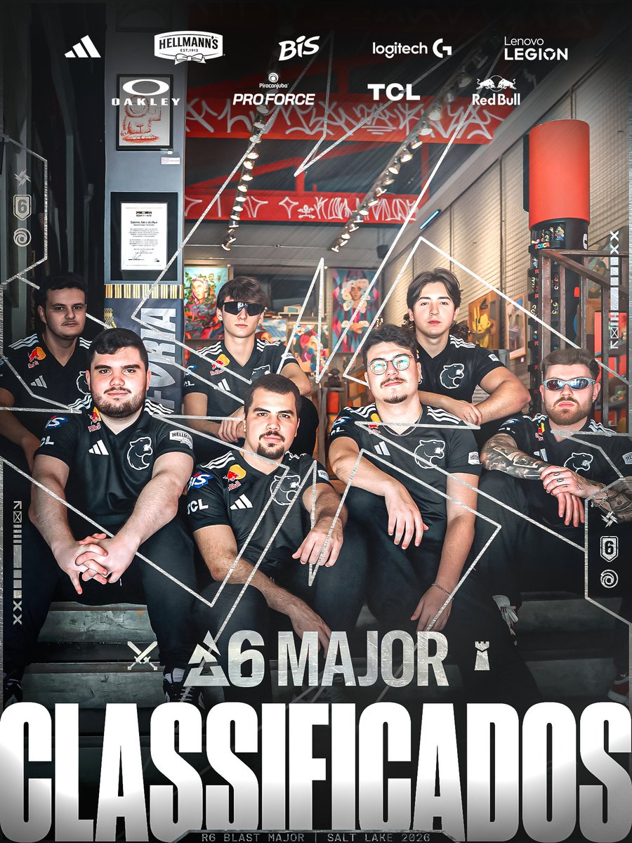 FURIA's tweet image. CLASSIFICADOS PRO #BLASTR6 MAJOR DE SALT LAKE CITY! 🇺🇸✅

Fortaleza 7-5
Café Dostoyevsky 7-5
2x0 vs Fluxo W7M, garantindo a #FURIAR6 no 1° camp internacional da nova lineup!

TEM QUE RESPEITAR. 🐾

Enfrentaremos a NiP daqui instantes na Final Upper.

#DIADEFURIA