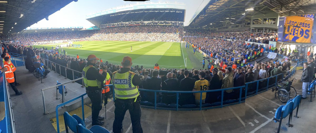 wolf8wba's tweet photo. Todays view at Elland Road #wolvesaway https://t.co/vdXUiDihc1