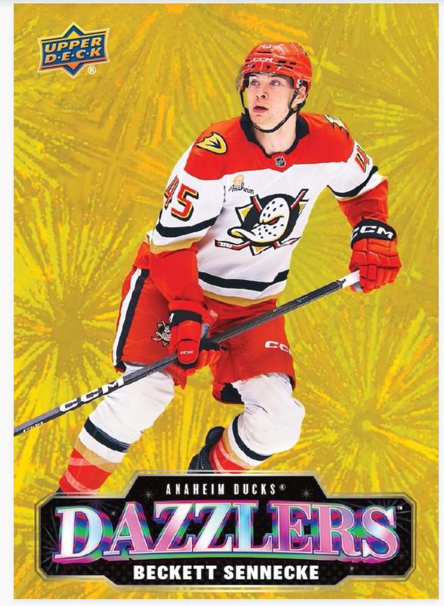 FlyingVCards's tweet image. 🚨 Fresh 26-27 Upper Deck S 1 previews just dropped  🔥

What do you all think of next year's design??

The Red Outburst looks awesome again. Kudos to UD on adding this awesome design the last few years! 

#UpperDeck #NHL #HockeyCards #Series1 #YoungGuns #NewRelease
