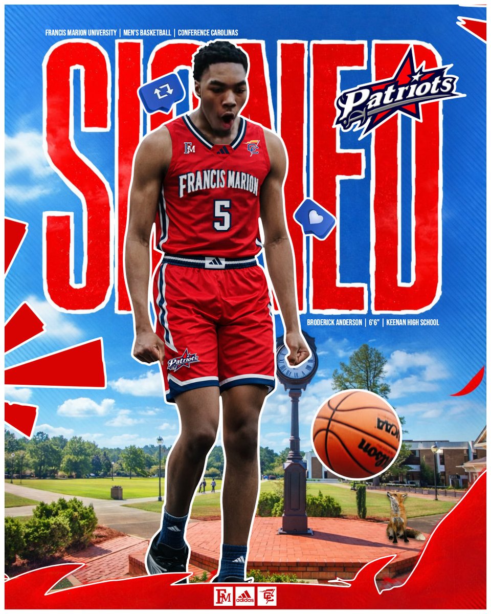 FMUmbball's tweet image. 𝐒𝐈𝐆𝐍𝐄𝐃 ~ Broderick Anderson ‼️ 

Pat Nation, help us welcome one of our newest Patriots to The Swamp!

#SwampEm! /// #ThreeStripeLife! | #GoPatsGo! | #FortifiedMindset!