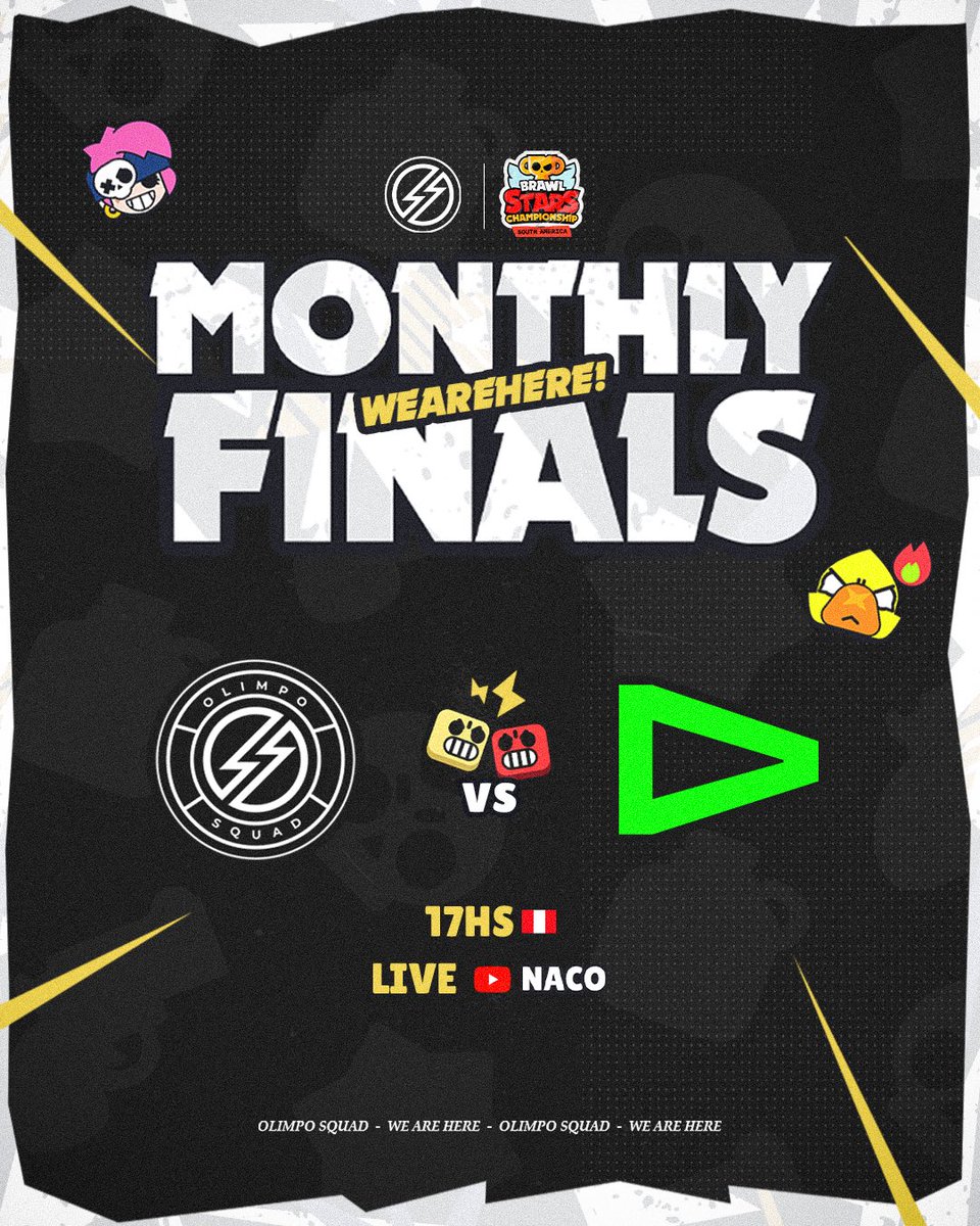 OlimpoSquad's tweet image. #BS | MONTHLY FINALS!

Hoy nos jugamos nuestra última chance de clasificar a la Brawl Cup.

¡A darlo todo Dioses!

EN VIVO 🔴
youtube.com/live/t8s4YaJlU…

#WeAreHere⚡️ #GoOS
