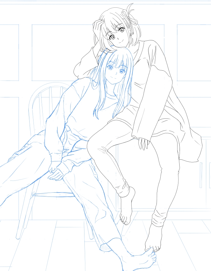 #イラスト 
#リコリス・リコイル 
#リコリコ       

ちさたき 31

ちさと線画終了(^o^)

結構修正した

まぁ分からないだろうけど(*_*)

次、たきな～