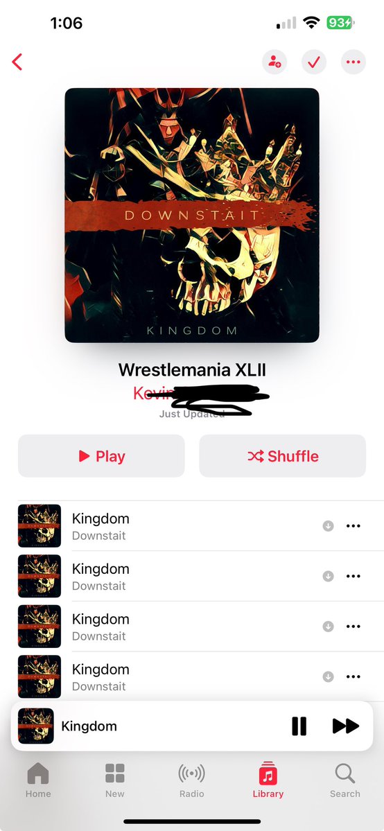 Playlist for #Night1 is certified bangers #WrestleMania #CodyRhodes <a href="/CodyRhodes/">Cody Rhodes</a> #AndSTILL
