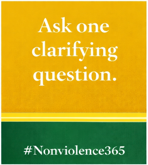 BerniceKing's tweet photo. Communication rooted in love requires intention.

Too often, we listen to respond instead of listening to understand. We react before we reflect, and in doing so, miss the opportunity to build connection and clarity.

Nonviolence calls us to slow down, to be present, and to engage one another with dignity. Listening, asking, and reflecting are not small acts. They are disciplined practices that help transform conflict into understanding.

If we are serious about creating the Beloved Community, we must be just as committed to how we communicate as we are to what we believe.

#MLK #Nonviolence365 #BelovedCommunity