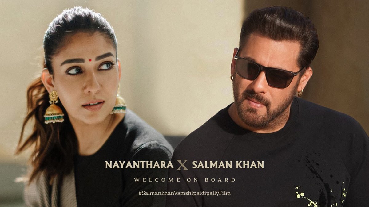 CinemaWithAB's tweet image. #Nayanthara joins SalmanKhan VamshiPaidipally Film 🌟