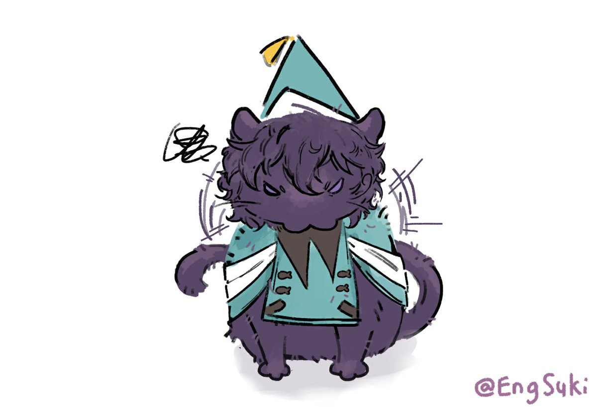 Eng_1108's tweet photo. angry kitty!
#witchhatatelier #Δ帽子 
#とんがり帽子のアトリ絵 https://t.co/jLBjhXgskz