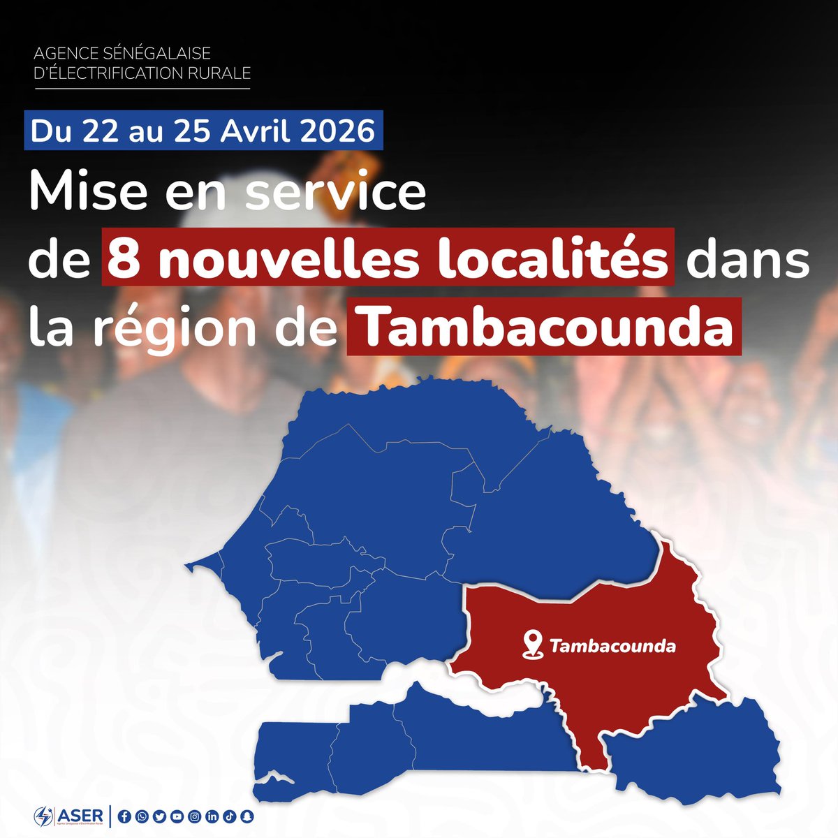 Agence Sénégalaise d'Électrification Rurale tweet media