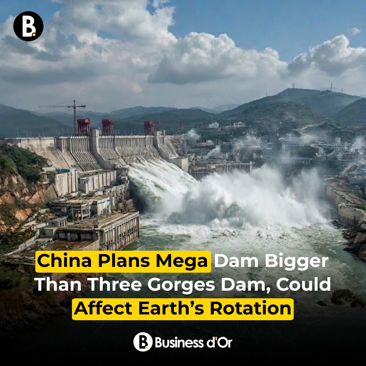 BusinessdOr's tweet image. China is planning a hydropower project on the Yarlung Tsangpo River that is expected to surpass the scale of the Three Gorges Dam, currently the world’s largest.

#hydropower #cleanenergy #engineering #china #environment #brahmaputra #businessdor