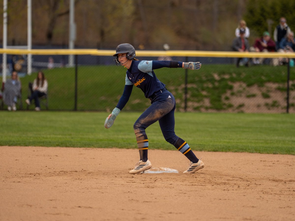 QU_Softball's tweet photo. Battling in Hamden 😼 

#BobcatNation x #NCAASB https://t.co/U8lkcWqRYg