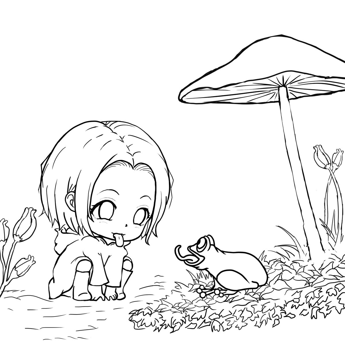 かえるのまね🐸wip
ーーミニメキコ