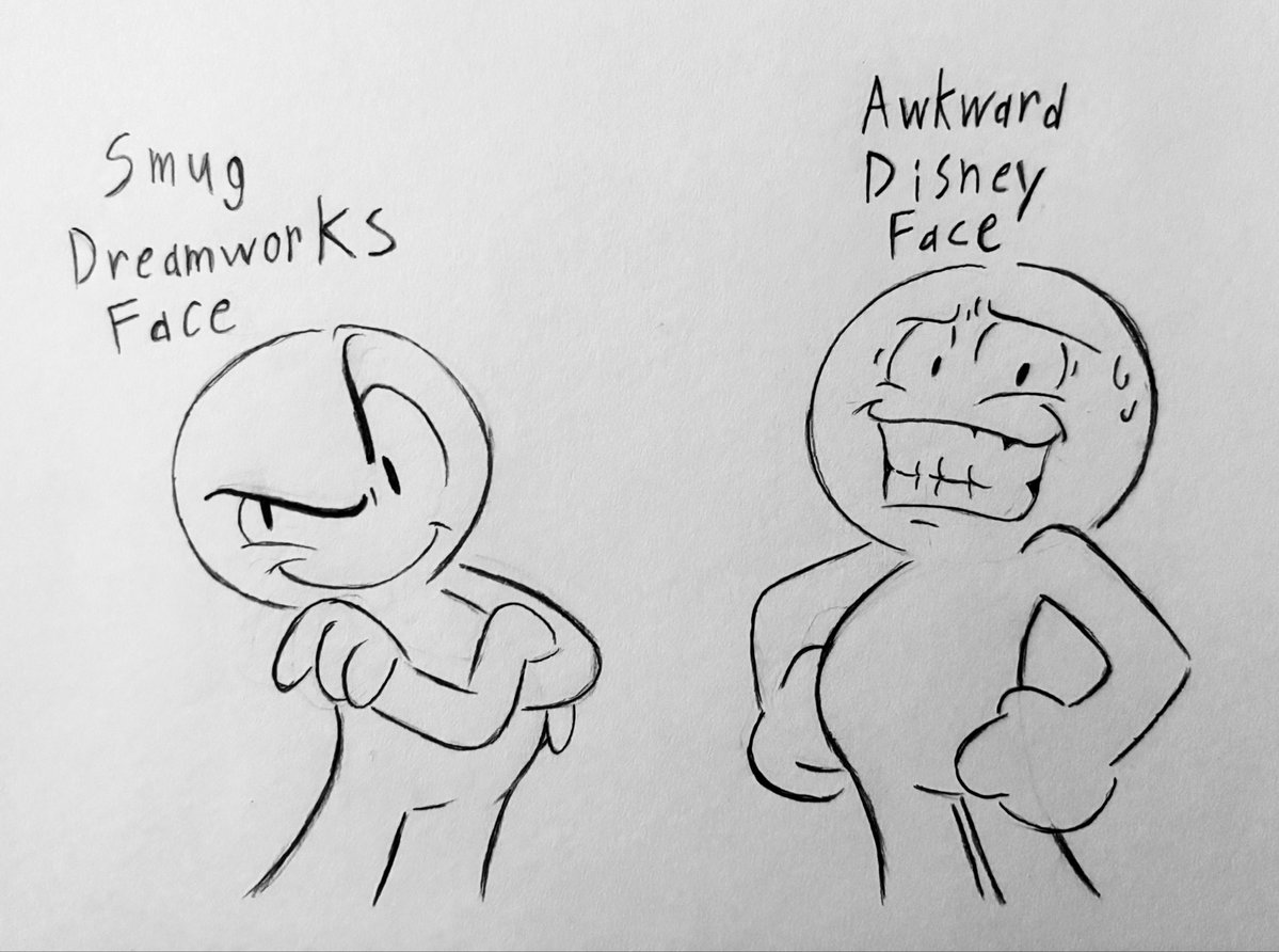 Remember when Dreamworks used to get the wrap for making the same face?

Now Disney’s the one guilty of this