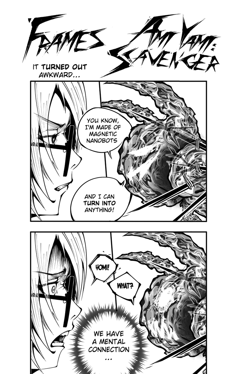 Renya_Yami's tweet image. The yonkoma turned out...

#yonkoma #frames #manga #originalart #joke