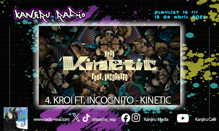 Kanjiru_esp's tweet image. ¡El crossover que necesitábamos! 🎷🎸 El funk japonés de Kroi se une a las leyendas británicas de Incognito. Joya de Acid Jazz en 🌐 radio-real.com #Kroi #Incognito #Funk