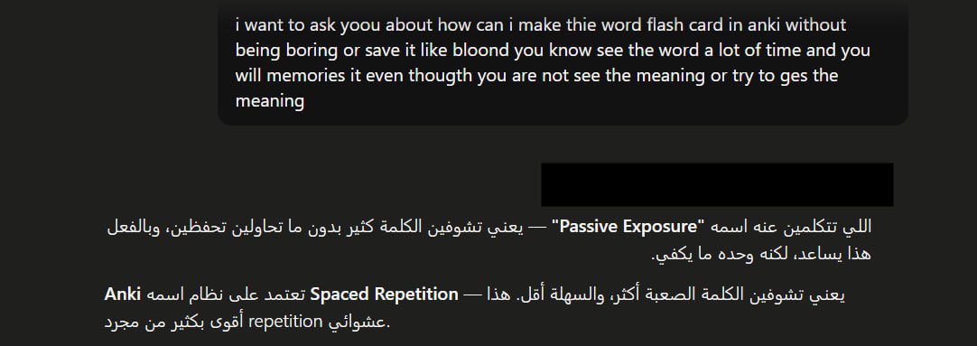 mfx_lli's tweet image. Day: 6
 #learnEnglish
- - - - - - - - - - - - - - - - - - - - - - - - - 
اضفت كلمات امس بالقاموس + اضفت ميزه جديده وهي:
اني بحاول الفتره هذي اركز على الكلمات الي عندي واسجل الجمل الي انذكرت فيها الكلمات المحدده بحيث اتعرف على انماط الجمله والقواعد اللغويه الي تخص هذي الكلمات