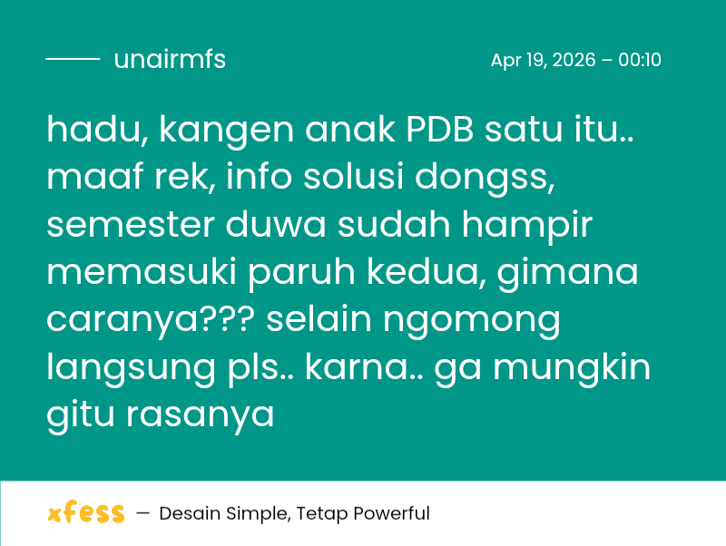 UNAIR MENFESS (SEMUA BISA KIRIM MENFESS!) tweet media