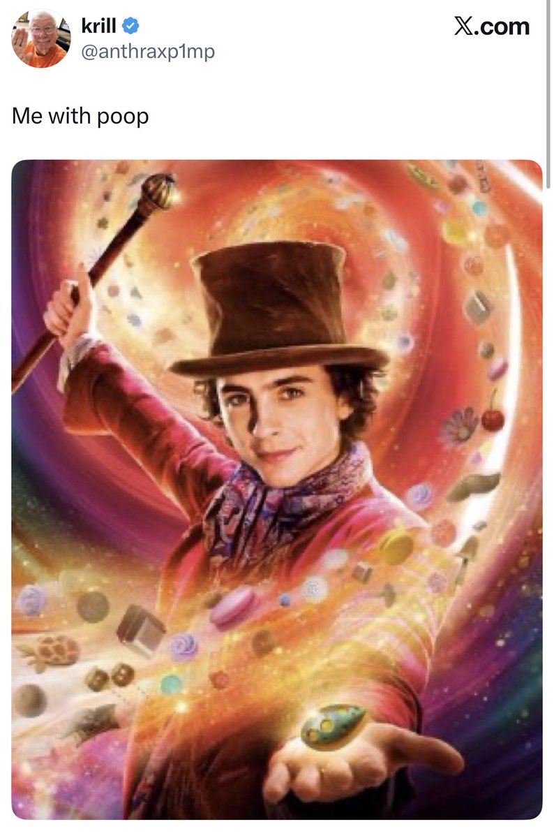 took a lil edible and this popped up and made me laugh til i cried. still not sure why