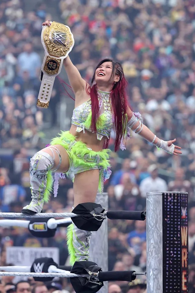 IyosMoonsault's tweet photo. Wrestlemania without iyo sky is not wrestlemania https://t.co/IFwxDKl3Vy