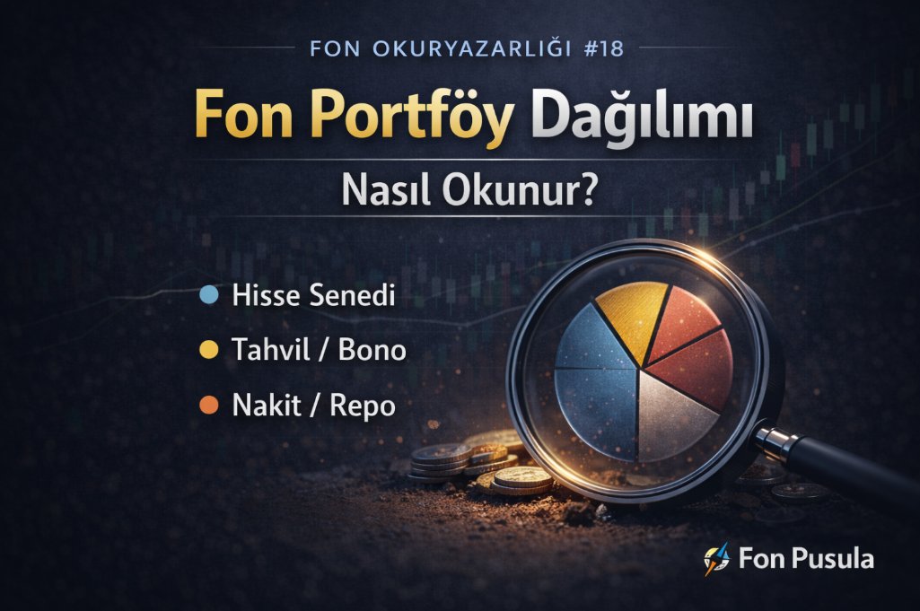 FonPusula's tweet image. Fon Okuryazarlığı #18 | Fon Portföy Dağılımı Nasıl Okunur?

Selamlar!

Bugün yatırım fonu seçerken ya da elimizdeki fonu takip ederken karşımıza çıkan o meşhur "Portföy Dağılımı" meselesini biraz deşifre edelim diyorum. İlk bakışta karmaşık renkli pasta grafikleri veya uzun Excel