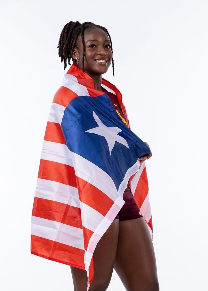 glblathletichub's tweet photo. AFRICAN RECORD!!!! 75.72m!! 🔥 

Minnesota’s Anthonnet Nabwe 🇱🇷 sets a new African &amp; Liberian Record as she throws 75.72m to win the Hammer Throw at the Tom Jones Memorial.

She takes down Annette Echikunwoke’s mark of 75.49m from 2021. https://t.co/EUYRCVIKOD