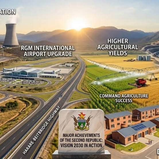ZimEliteNews's tweet image. Zimbabwe continues to push forward with infrastructure upgrades across roads, energy, and ICT—laying a strong foundation for growth. 🇿🇼 #Zimbabwe #Vision2030 #InfrastructureDevelopment