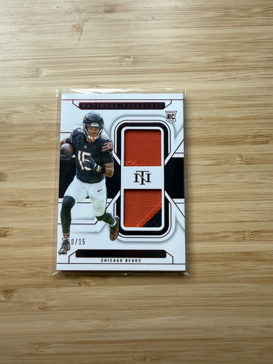 PureContender's tweet image. Starting a new set. 2024 Panini National Treasures Rookie Dual Materials.

Both cards are the red parallel and numbered to their jersey!

@CardPurchaser 

#topps #panini