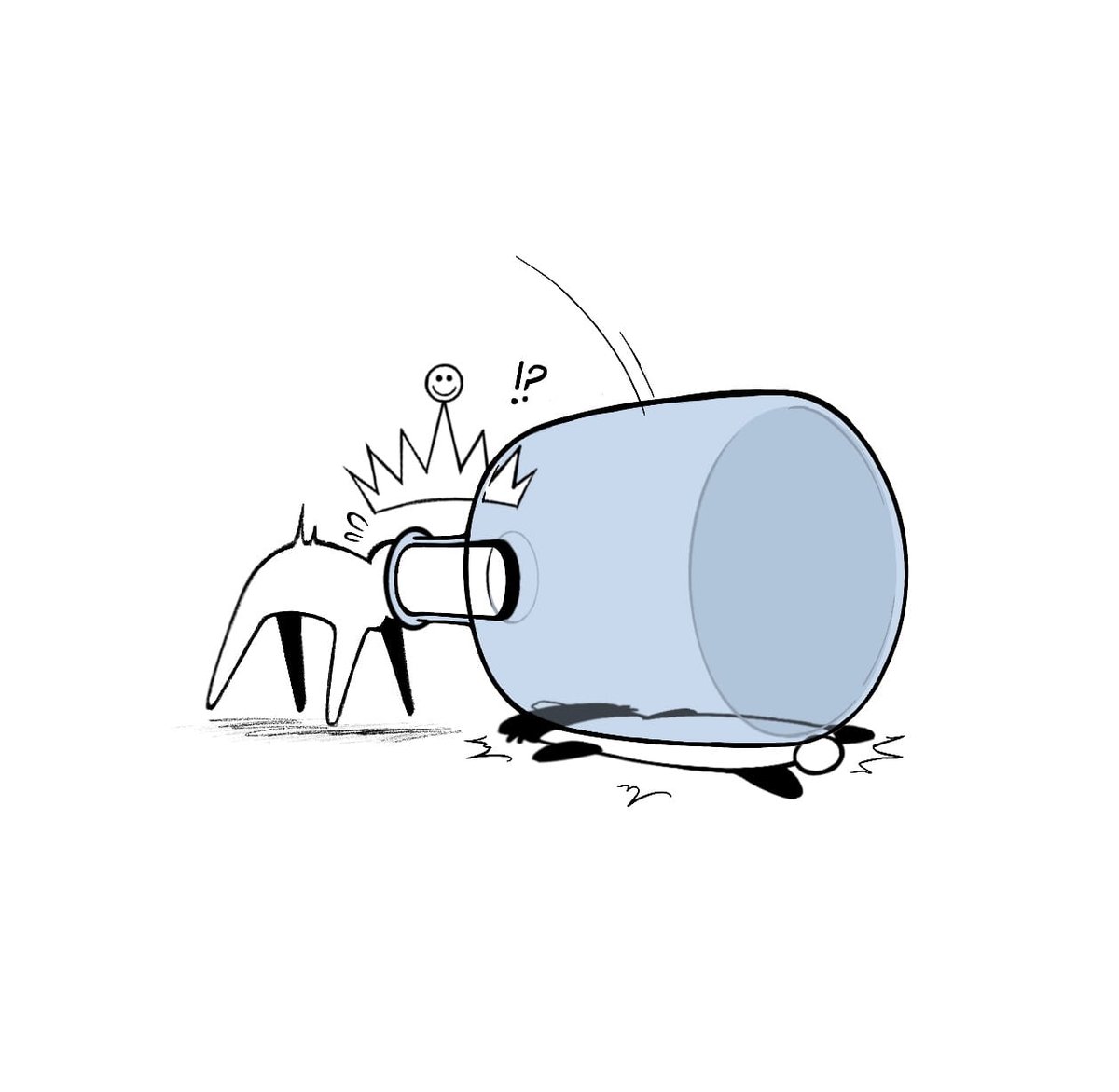 i didn't expect this to bang the way that it did tysssm :']
here's a small extra i wanted to do
his little form can't hold up that bottle, they're both not the brightest