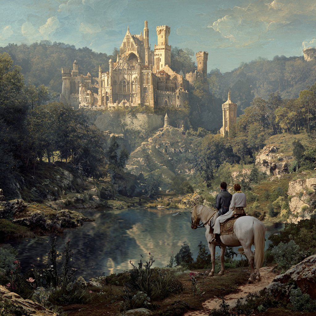 JohnSmith_EiS's tweet image. Reminds me of the old matte painting backgrounds they would use in older films.
#fantasy #castle #AIart #AIイラスト