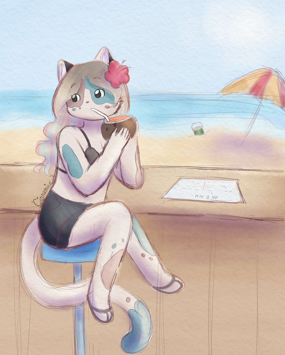 I did a thing! Thing being @sh8dez’s April art challenge. I don’t draw my secondary OC Audie much but I thought she’d be very fitting for this kinda thing #furryart #commissionsopen