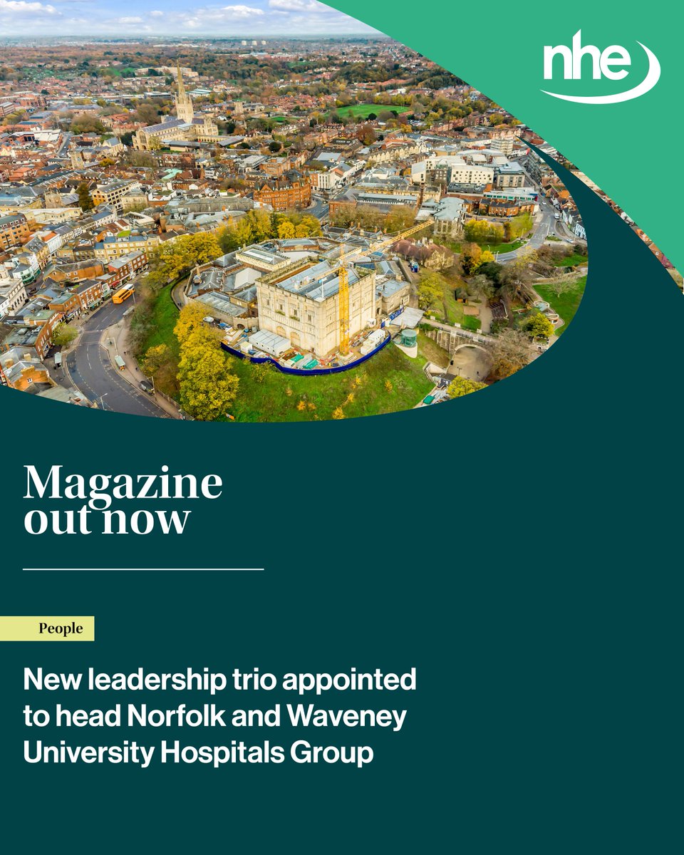 thenhenews's tweet image. 📢 @NNUH has appointed three new Executive Managing Directors across its hospital sites - bringing decades of clinical, digital and international healthcare expertise to the region.

👉 mag.nationalhealthexecutive.com/issue-107-q1/p…

#NHS #NHSLeadership #HealthcareLeadership #BoardAppointment