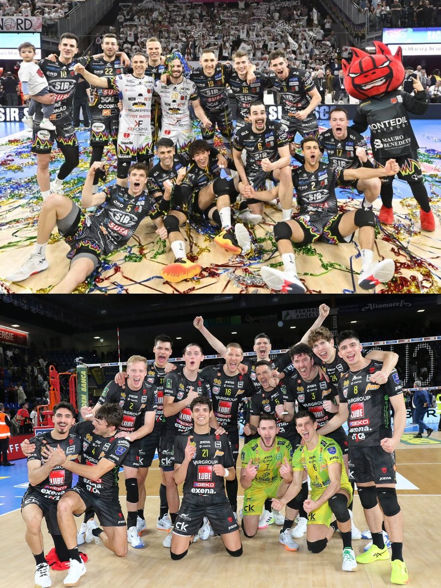 ❗️ WIELKI FINAŁ SIATKARSKCH MISTRZOSTW WŁOCH 2026:

Rywalizacja w finale LegaVolley 2026 toczy się do trzech wygranych meczów, a pierwsze spotkanie odbędzie się w najbliższy weekend:

🔴  SIR SAFETY SUSA PERUGIA  🆚️
⚫️  CUCINE LUBE CIVITANOVA 

Foto: LegaVolley 
#podsiatka