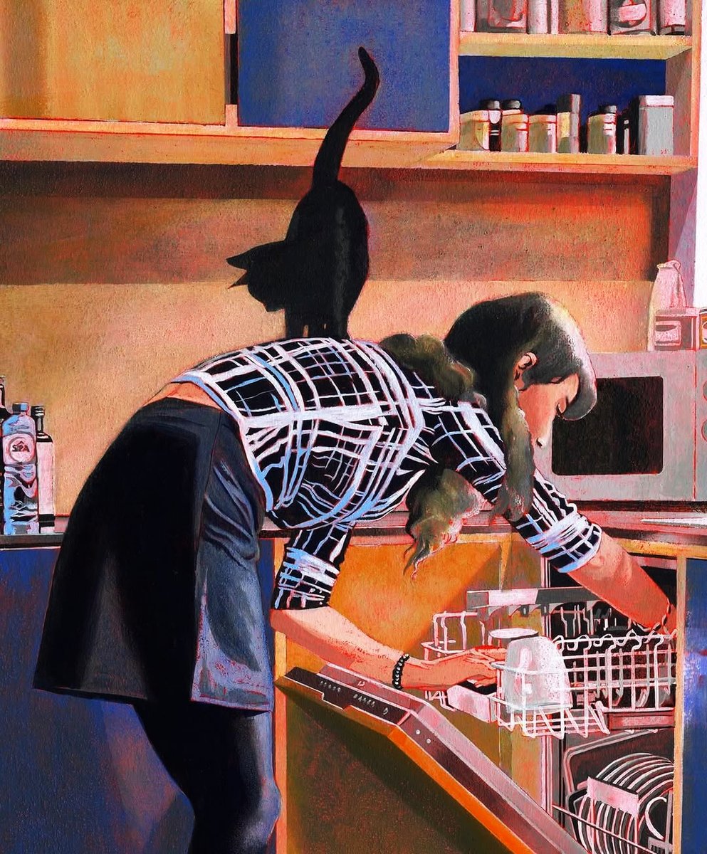Jennan75256635's tweet photo. As Therese Asche used to say, “A house without a cat is like a day without sunshine.

📔My Life in France, 2006ᓚᘏᗢ
🖊️Julia Child (US Author)ᓚᘏᗢ 

🖼️The Kitchen/La cuisine, 2025ᓚᘏᗢ
🎨Olivier Neuray (Brussels-Born Comic Artist)ᓚᘏᗢ

#caturday https://t.co/O3kB5jIqud