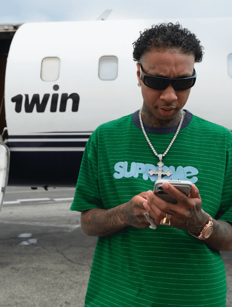 Skärmdump av 1win mobilapp gränssnitt