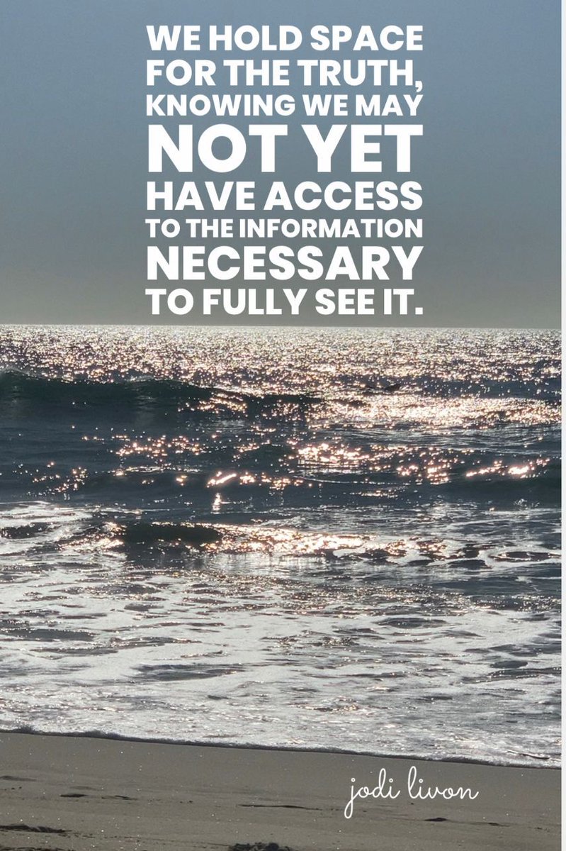 JodiLivon's tweet image. Holding space…I’m learning a lot about this of late. It lifts my spirit. #Saturday #ThinkBIGSUNDAYWithMarsha #quotes