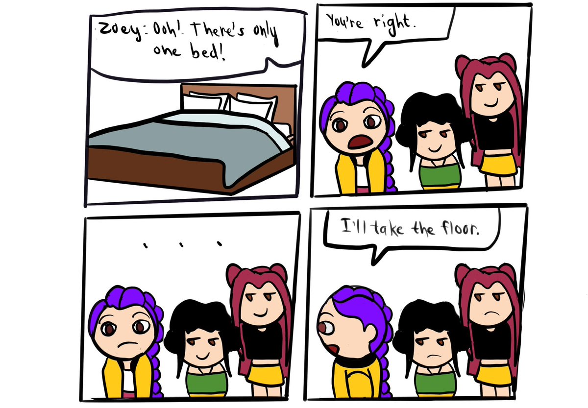 jessicanimation's tweet image. Dw they’ll tie her up and dragging her into the bed with them.
#kpopdemonhunters #kpdh #polytrix