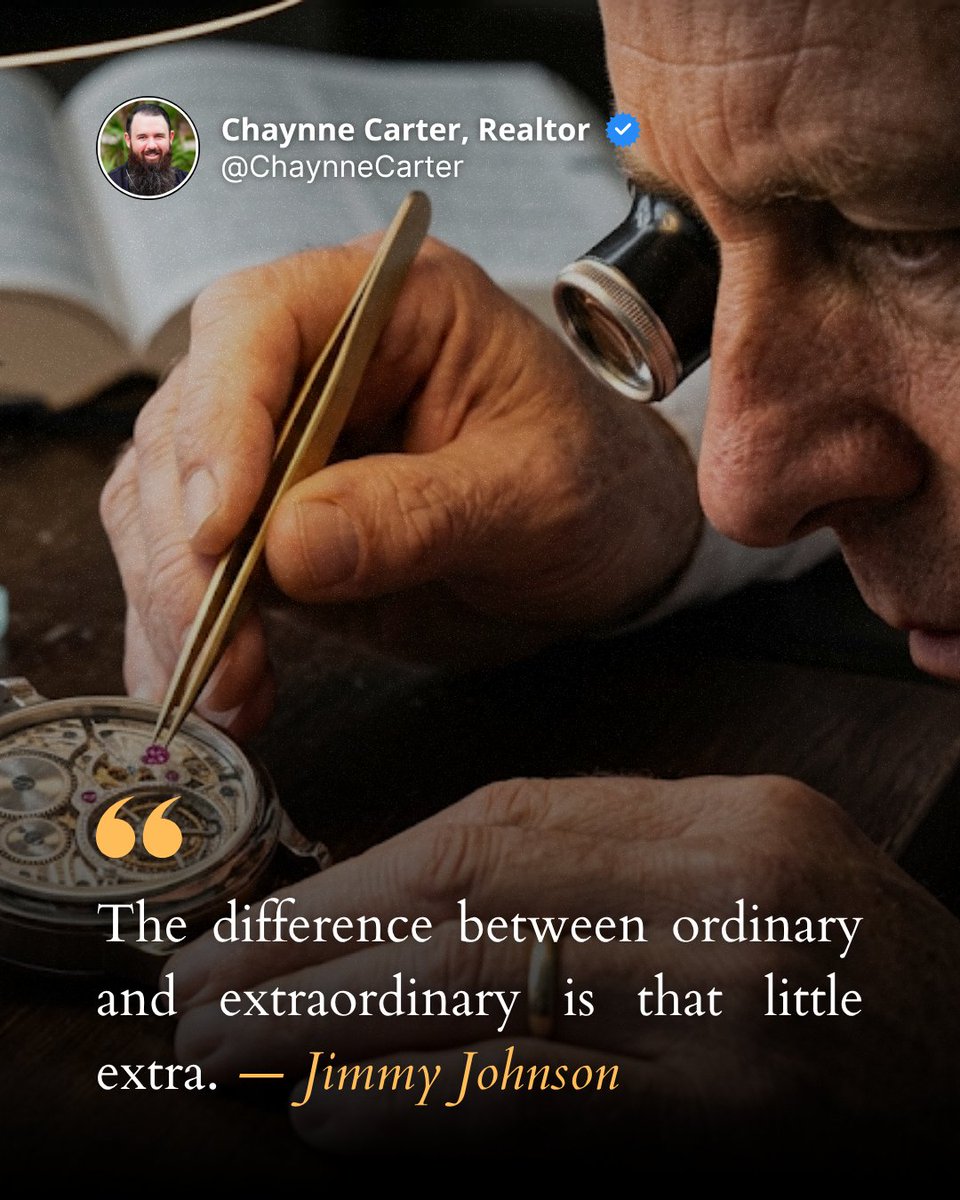 chaynne_carter's tweet image. Excellence is often found in the details and the extra effort applied consistently. Small improvements create noticeable differences over time.

Buy and Sell Smarter, Go with Carter.

#GoTheExtraMile #Excellence #DailyMotivation #SuccessHabits #AttentionToDetail #StayFocused