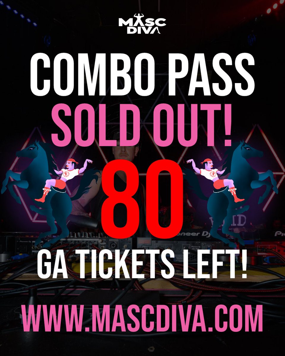 mascdiva's tweet image. Only 80 tix left for Horse Meat Disco tonight at AI warehouse before sell out, you in? 
wwww.mascdiva.com  #washingtondc #dc #dmv #gayevents