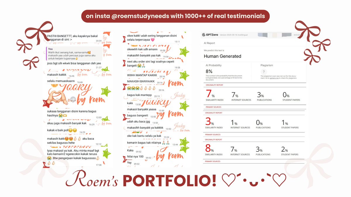 roem──★ ˙☘️ ̟ !! joki tugas, makalah, praktikum tweet media
