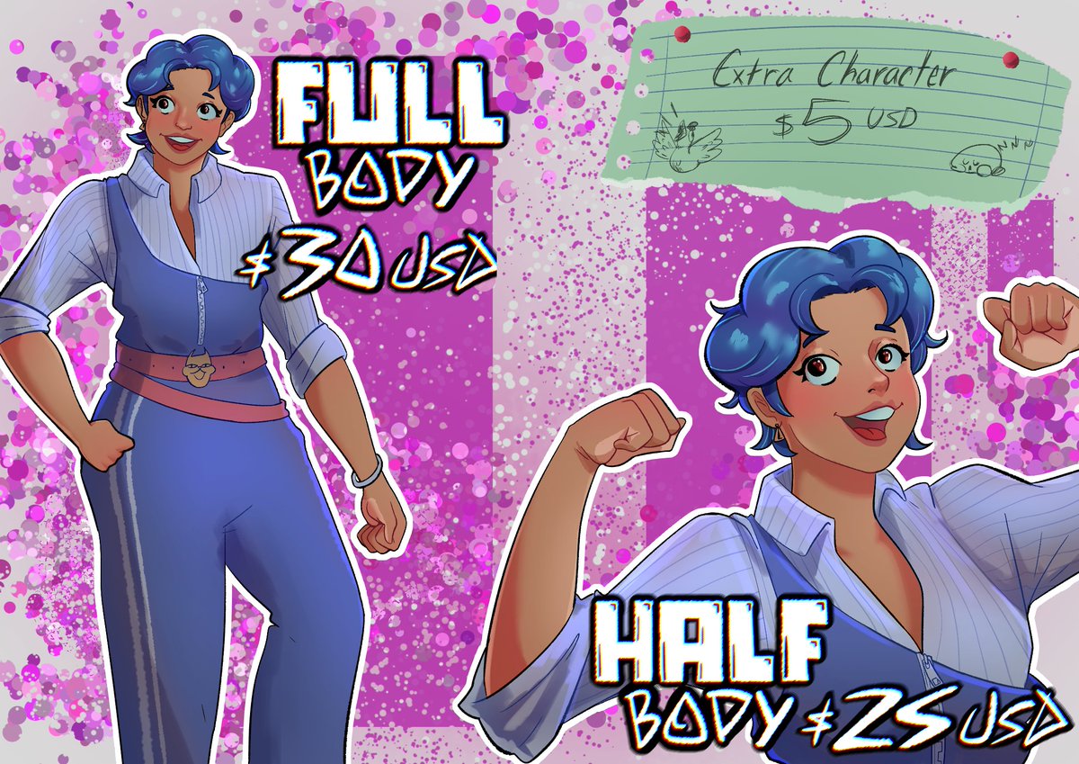 Woo_Sona's tweet image. Hiiii!! I'll opening commissions.

- Drawing all commissions in "Full Color" 🌈
- Duration: 3-4 days⏱️⏲️
- Send reference (recommended)🎑🌠

Send DM to solve any question 📩📩
 
#OpenCommissions #comisionesabiertas