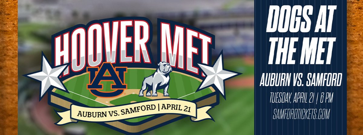 MooreMotivated's tweet photo. Tickets are moving 📈 

@SamfordBaseball vs Auburn 
Hoover Met 
April 21st 6pm

🎟️: https://t.co/vL558H2bIa

#AllForSAMford https://t.co/5X44Q4GcQZ