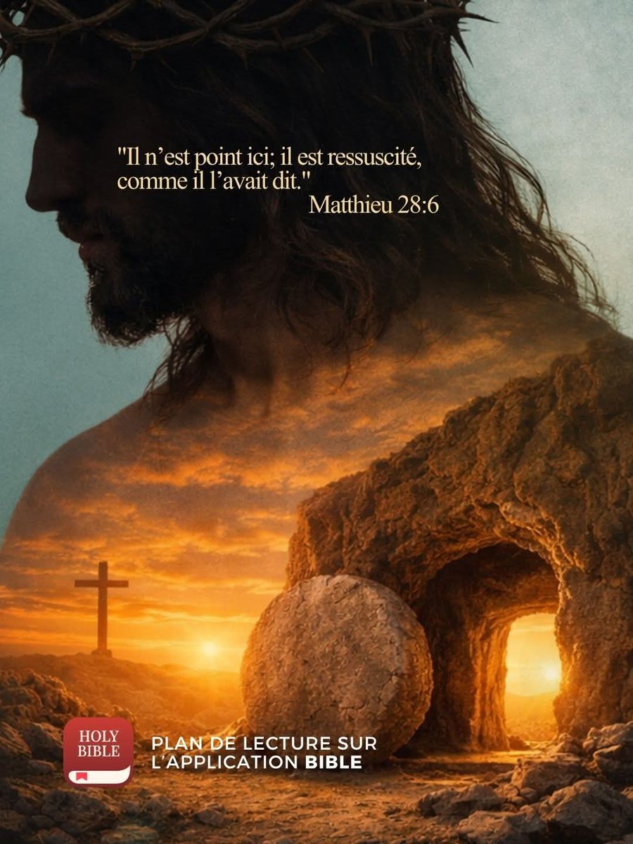 📱✝️ 𝗙𝗟𝗔𝗦𝗛 — En 2026, le verset LE PLUS LU sur l’application YouVersion pendant la Semaine sainte est celui de Matthieu 28:6 : « Il n’est pas ici ; Il est ressuscité, comme il l’avait dit. » (YouVersion)