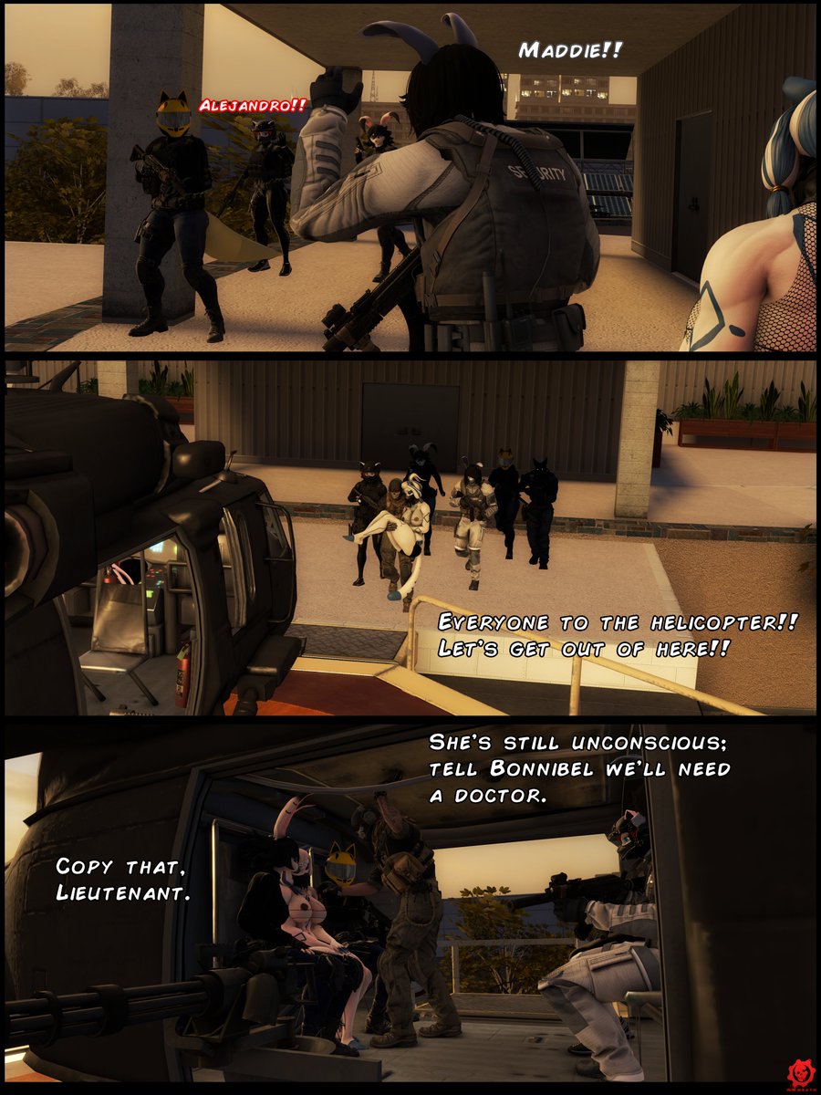 MR_Death95's tweet image. "𝕿𝖍𝖊 𝕿𝖊𝖘𝖙 𝕾𝖚𝖇𝖏𝖊𝖈𝖙" [132/?]
Alejandro, Maddie and Alaska belong to my great friend @WolfGal_W_Horns
Delkima, Kathy, Melanie and Blake belongs to my friends @VitaminBoB and @inZaneDerg
#SFM #SourceFilmmaker #Comic #FurryGirl #FurryOC #OC #originalcharacters #crossover