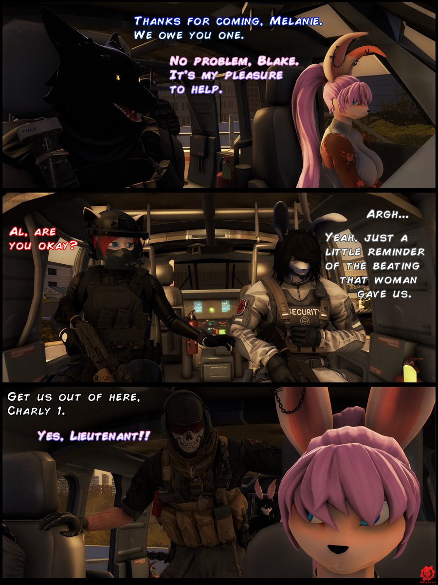 MR_Death95's tweet image. "𝕿𝖍𝖊 𝕿𝖊𝖘𝖙 𝕾𝖚𝖇𝖏𝖊𝖈𝖙" [132/?]
Alejandro, Maddie and Alaska belong to my great friend @WolfGal_W_Horns
Delkima, Kathy, Melanie and Blake belongs to my friends @VitaminBoB and @inZaneDerg
#SFM #SourceFilmmaker #Comic #FurryGirl #FurryOC #OC #originalcharacters #crossover