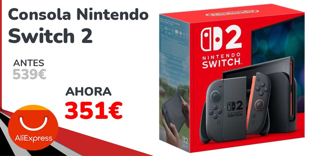 michollo's tweet image. 🎮🔥 ¡NINTENDO SWITCH 2 ya está aquí y es una locura! 😱 Más potente, mejor pantalla y juegos TOP en portátil o TV ⚠️ ¡La consola híbrida definitiva para jugar donde quieras! 👇

▶️ michollo.to/J3kl8

#NintendoSwitch2 #Nintendo #Gaming #Videojuegos #Ofertas