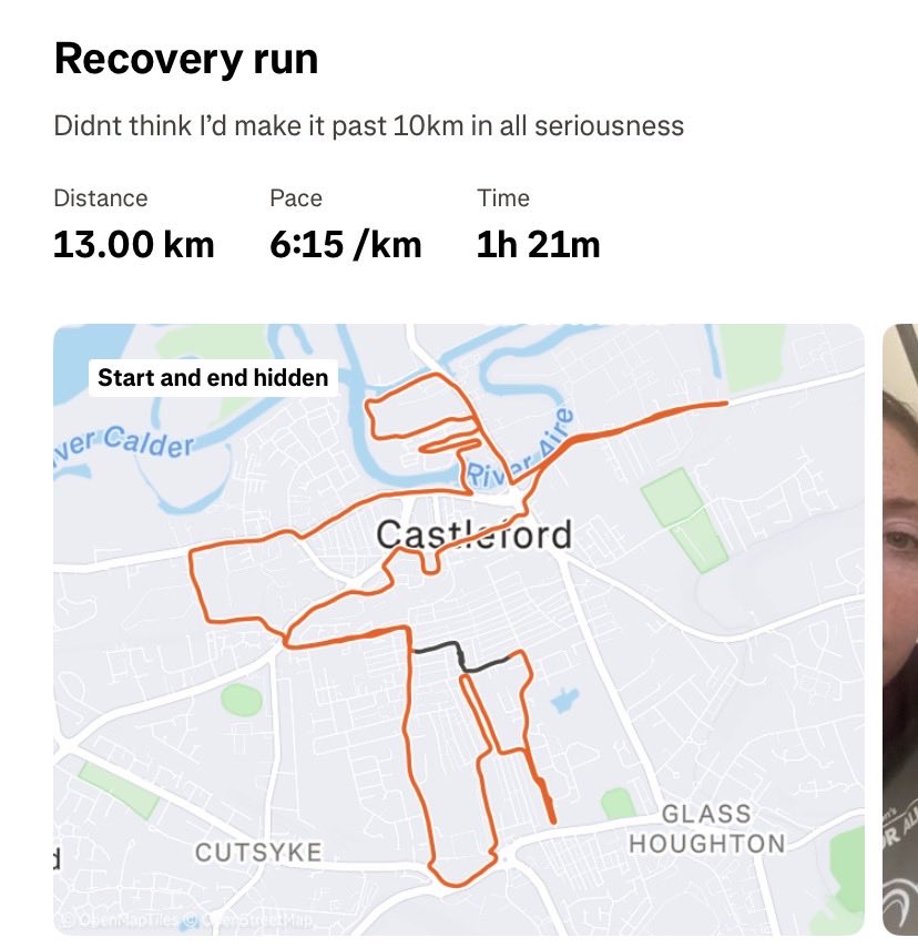 bethanmh's tweet image. Today’s runs, a recovery run in the morning and faster just now, legs feeling a lot better this afternoon #ukrunchat #run #running #runner