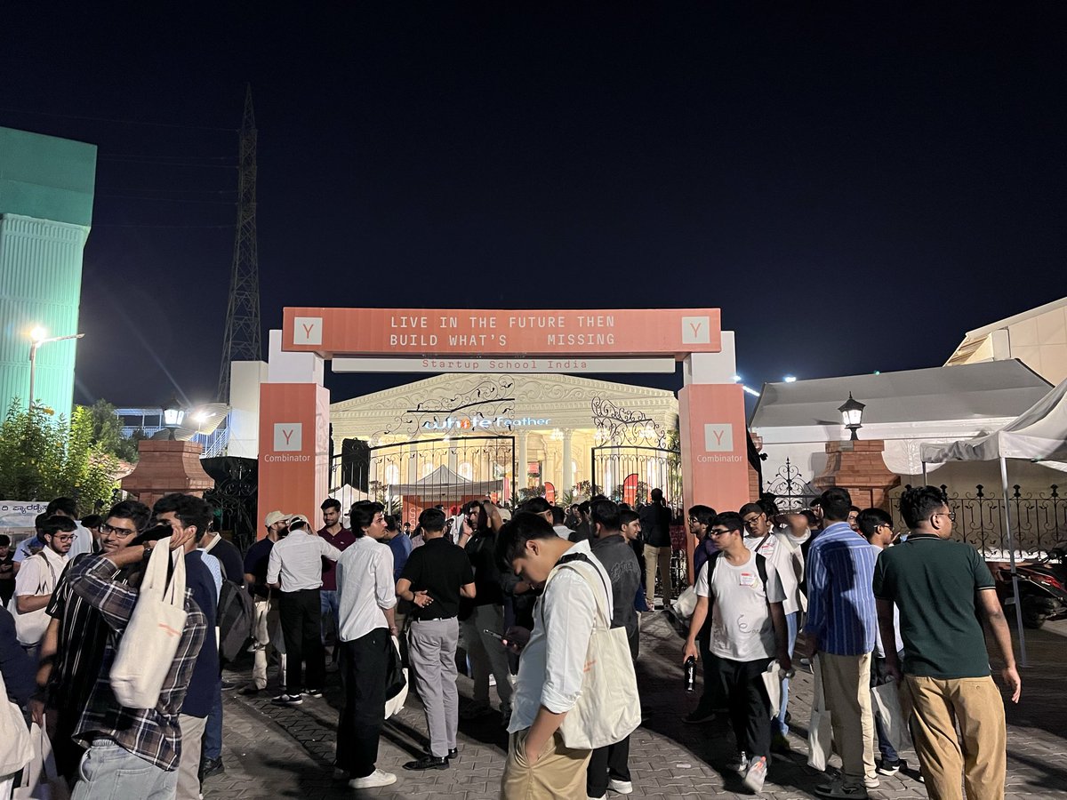 Abhijeet24's tweet photo. Huge thanks to @ycombinator for organizing YC Startup School Bangalore today and bringing together 2000 builders under one roof.

The energy was real. Met people working across AI x security, AI x systems, AI x quant - lots of interesting overlaps.

Good reminder that a lot of interesting work is happening at the intersection of fields.

Also got to meet folks from Twitter/X for the first time in person, which was nice.

What stood out was how open everyone was. People were sharing what they’re building, asking questions, and just genuinely curious.

Really enjoyed it. Hoping to attend more events like this.