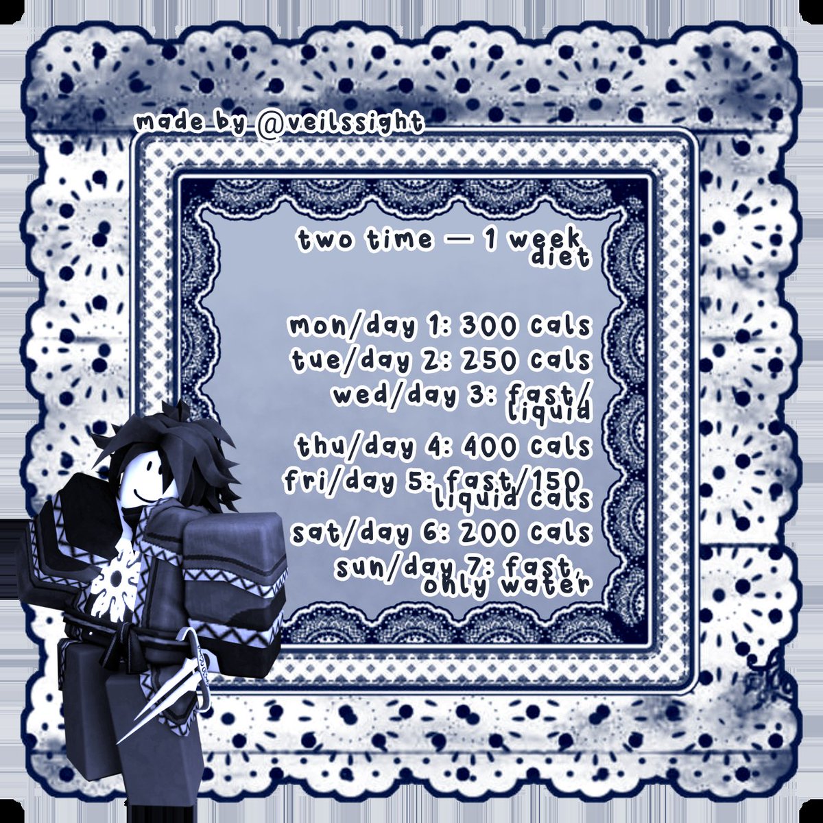 veilssight's tweet image. good evening shedtwt, two time and azure [sort of] matching diets for you all
#shedtwt #weightloss #edtwtㅤ