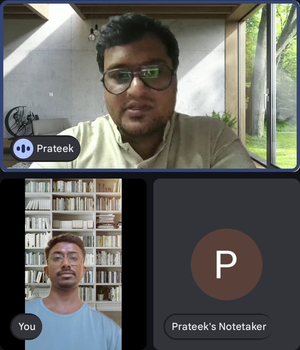Really great chatting with Prateek — loved how quickly he got what we’re building at <a href="/Krako_cloud/">KRAKO | Decentralized AI Computing</a>.

Excited to see how this can help developers across India (and beyond) reduce costs and build more freely.
Feels like we’re just getting started.