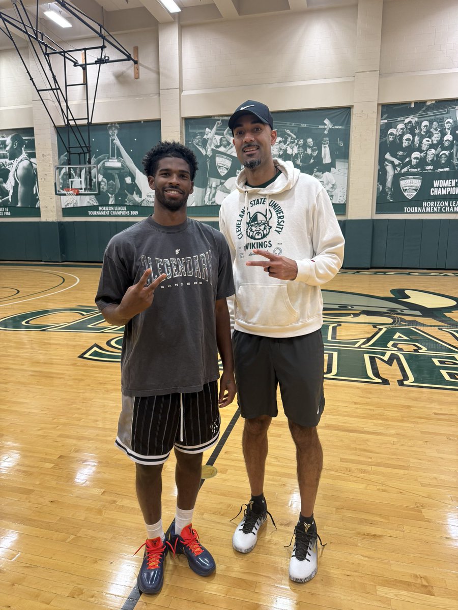 Great part about Cleveland State. You never know who’s going to come through!! #TheLand