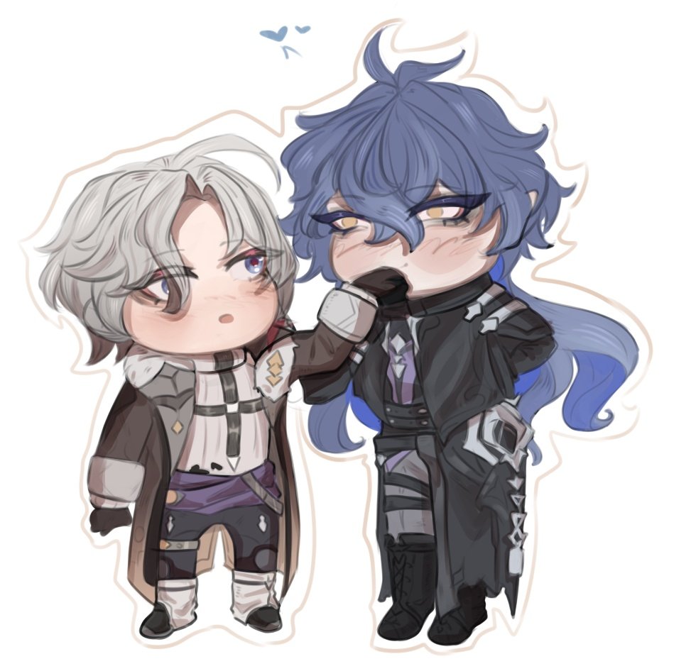 VanillaKamuy's tweet photo. Finally after so much time I was able to draw otp as a chibi
#Illuflins #Zhongchi
#Guiping #Dainreri https://t.co/m3lRWTf9eS